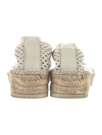 Hereu Leather Cutout Accent Espadrilles