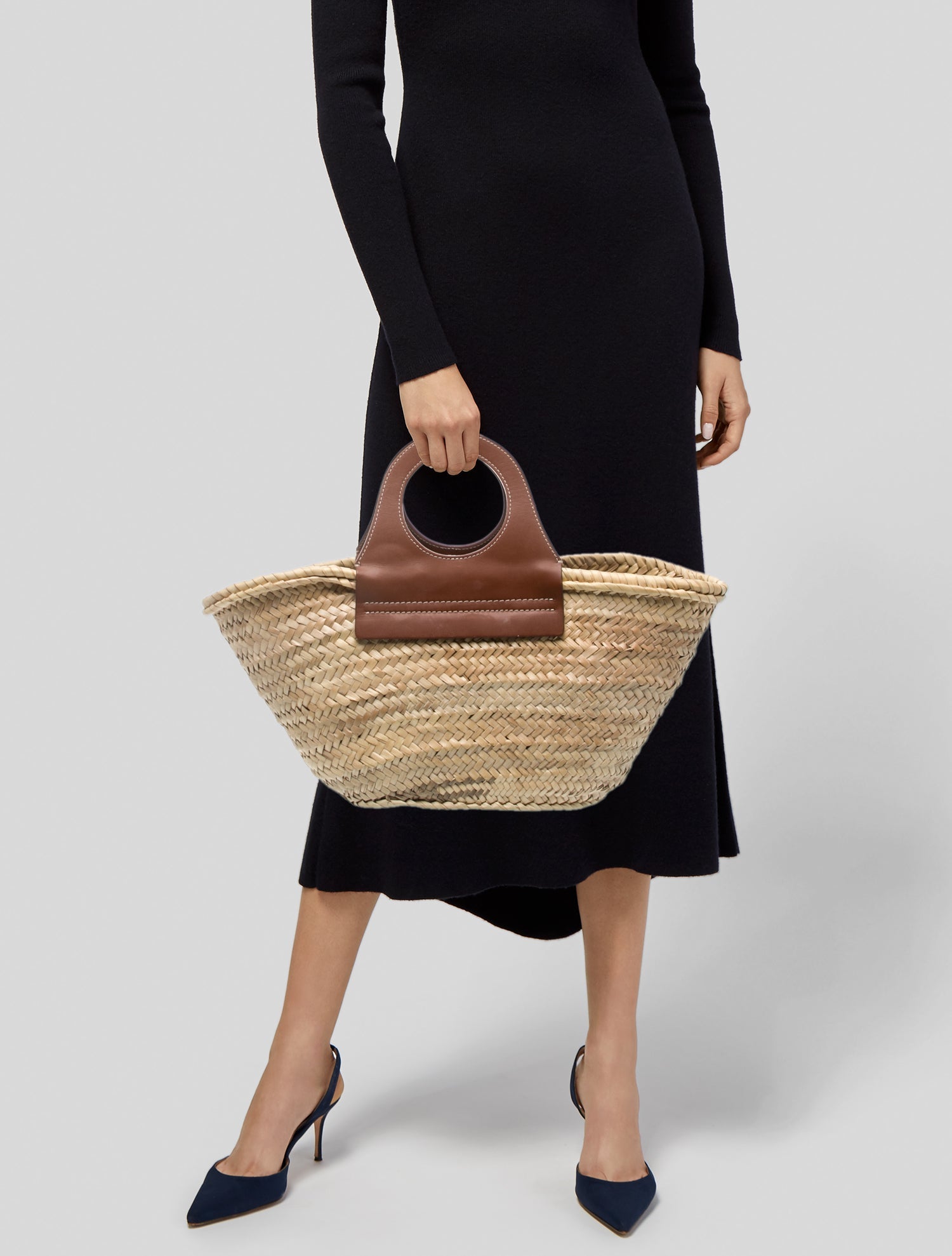 Hereu Straw Top Handle Bag