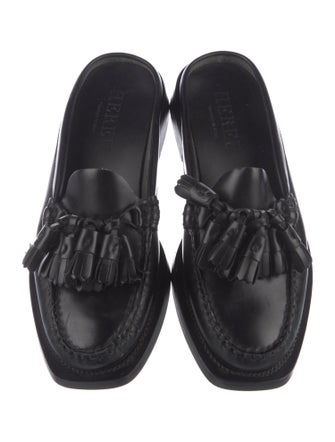 Hereu Leather Tassel Accents Mules