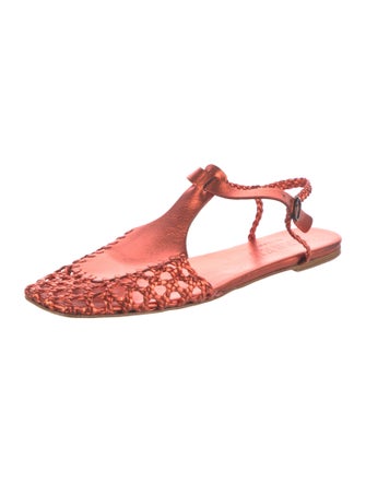Hereu Leather Slingback Flats