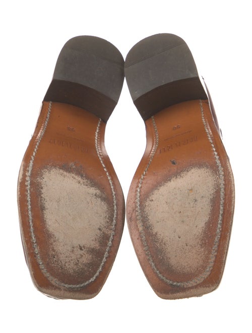 Hereu Leather Whipstitch Trim Loafers