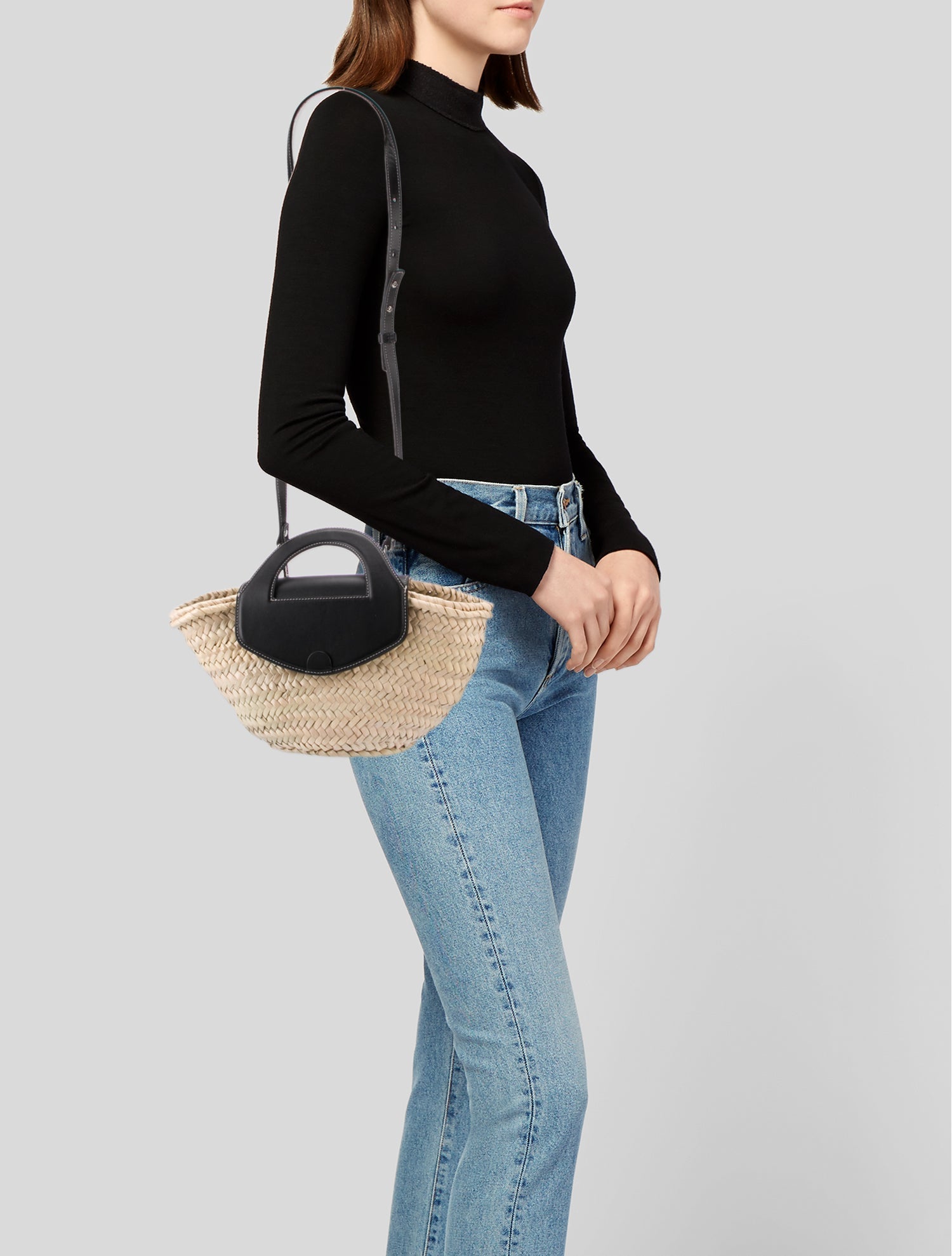 Hereu Straw Crossbody Bag