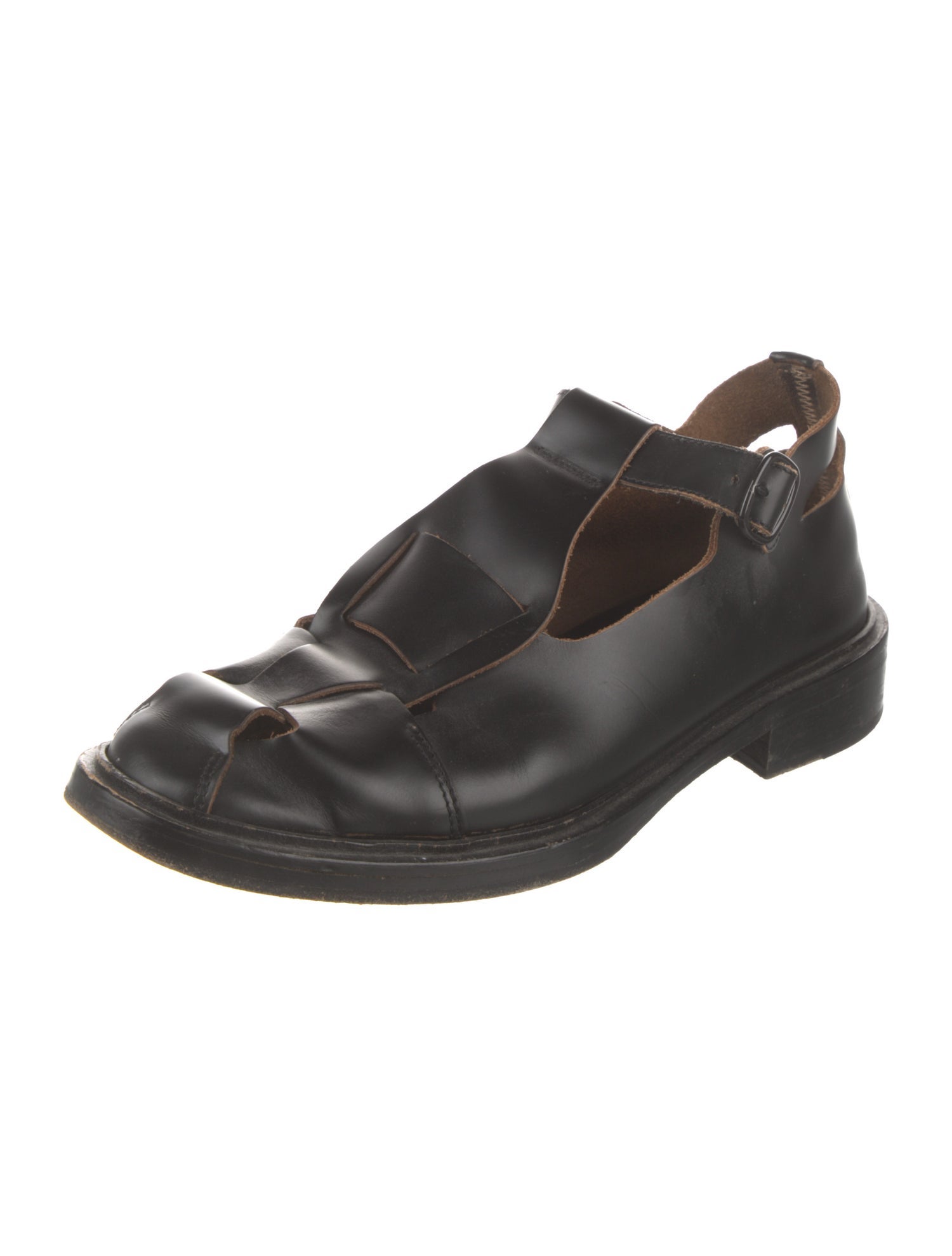 Hereu Leather Braided Accents Oxfords