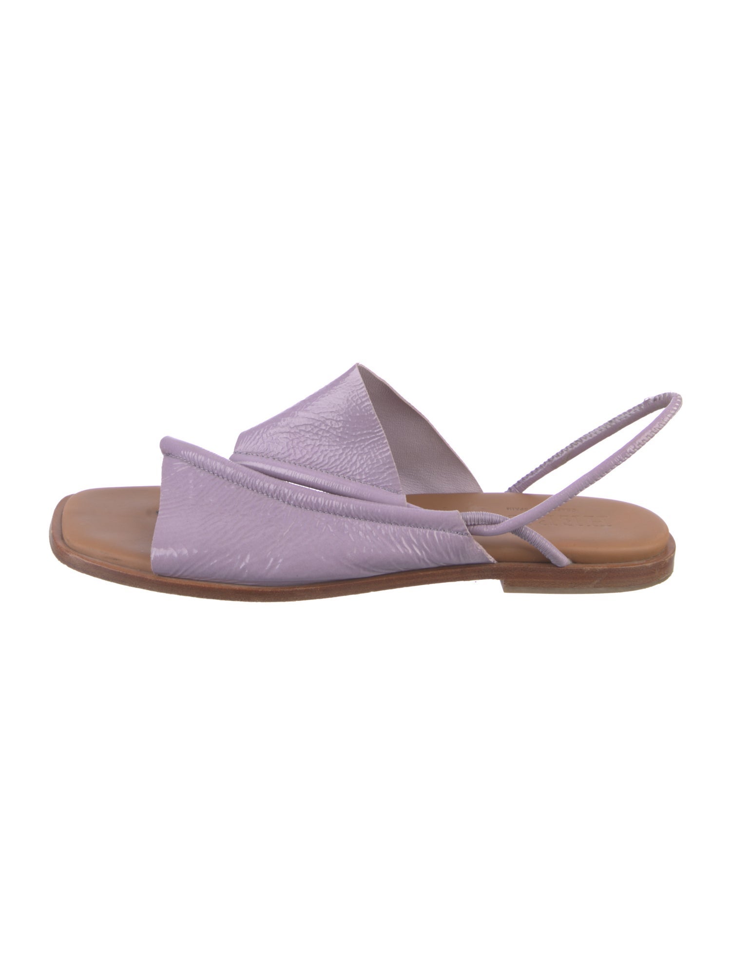 Hereu Leather Printed Slingback Sandals