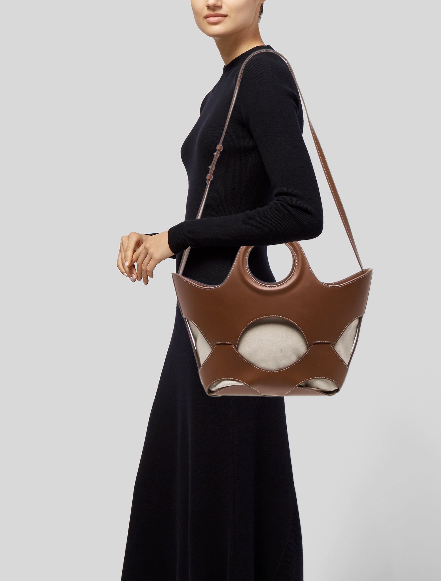 Hereu Leather Top Handle Bag