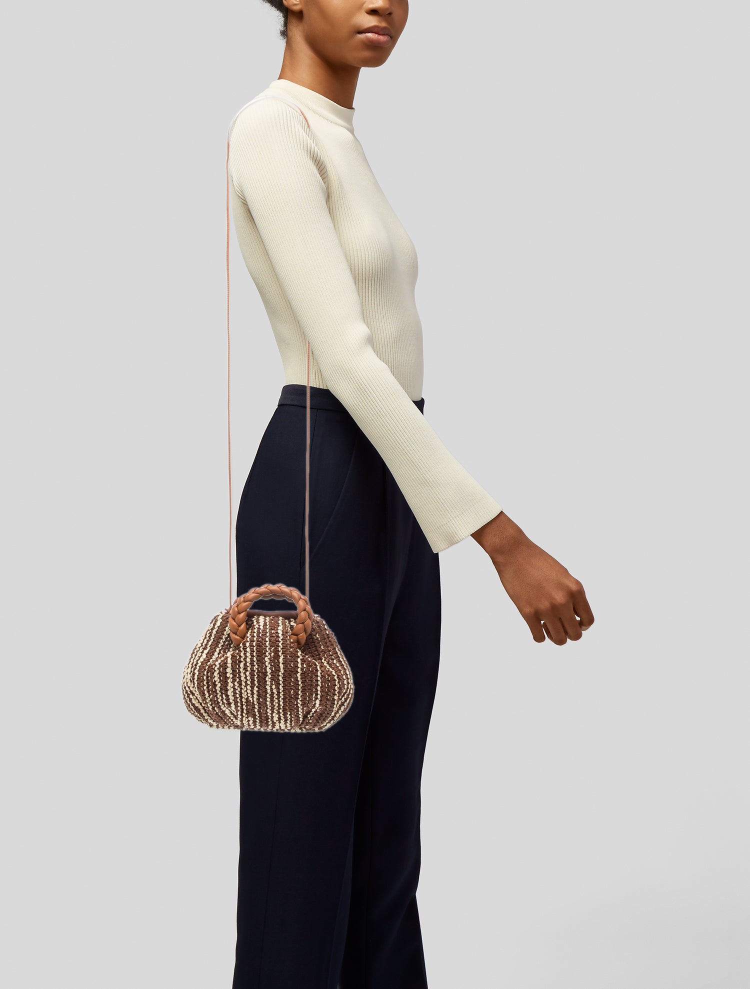 Hereu Raffia Top Handle Bag