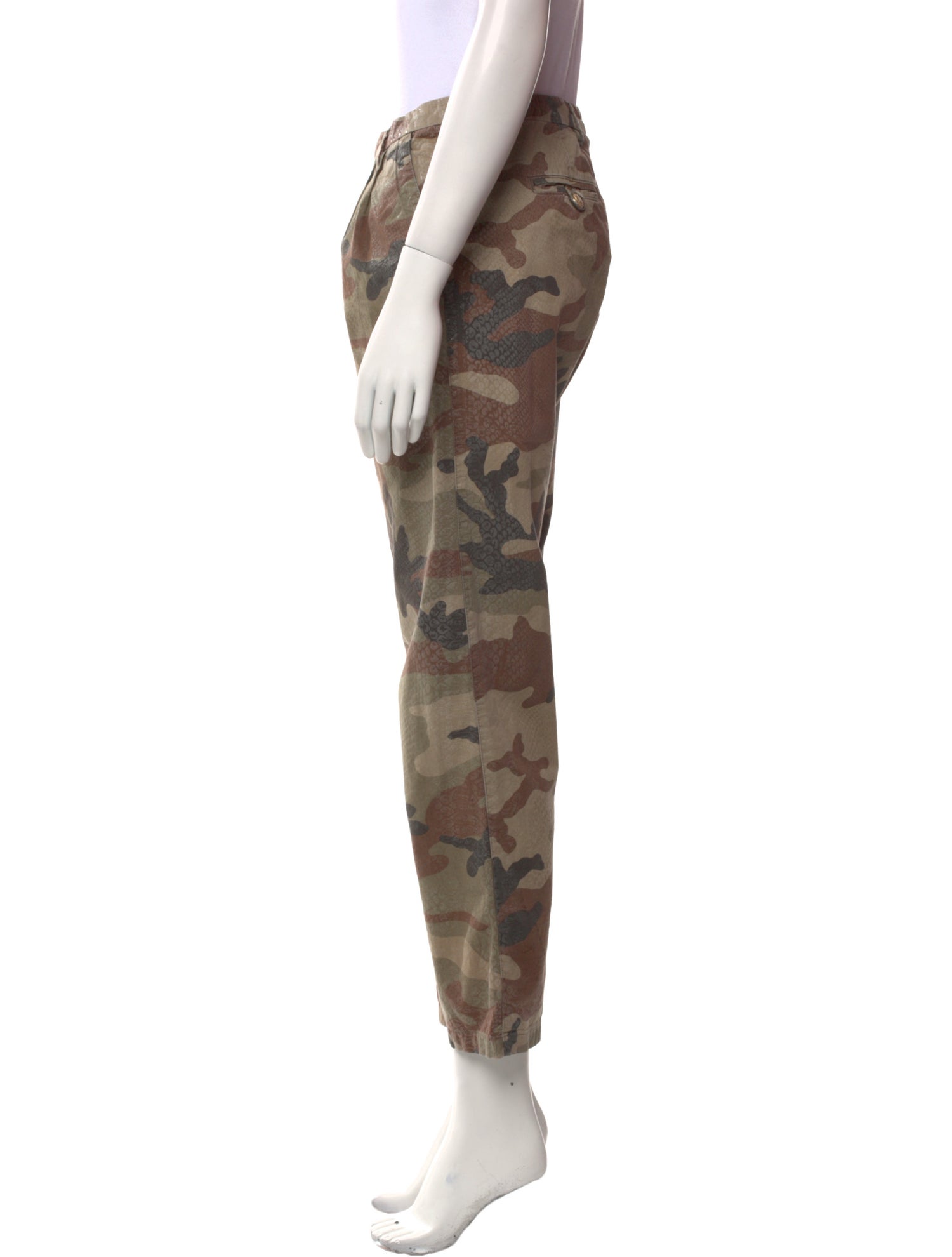 History Repeats Camouflage Print Skinny Leg Pants