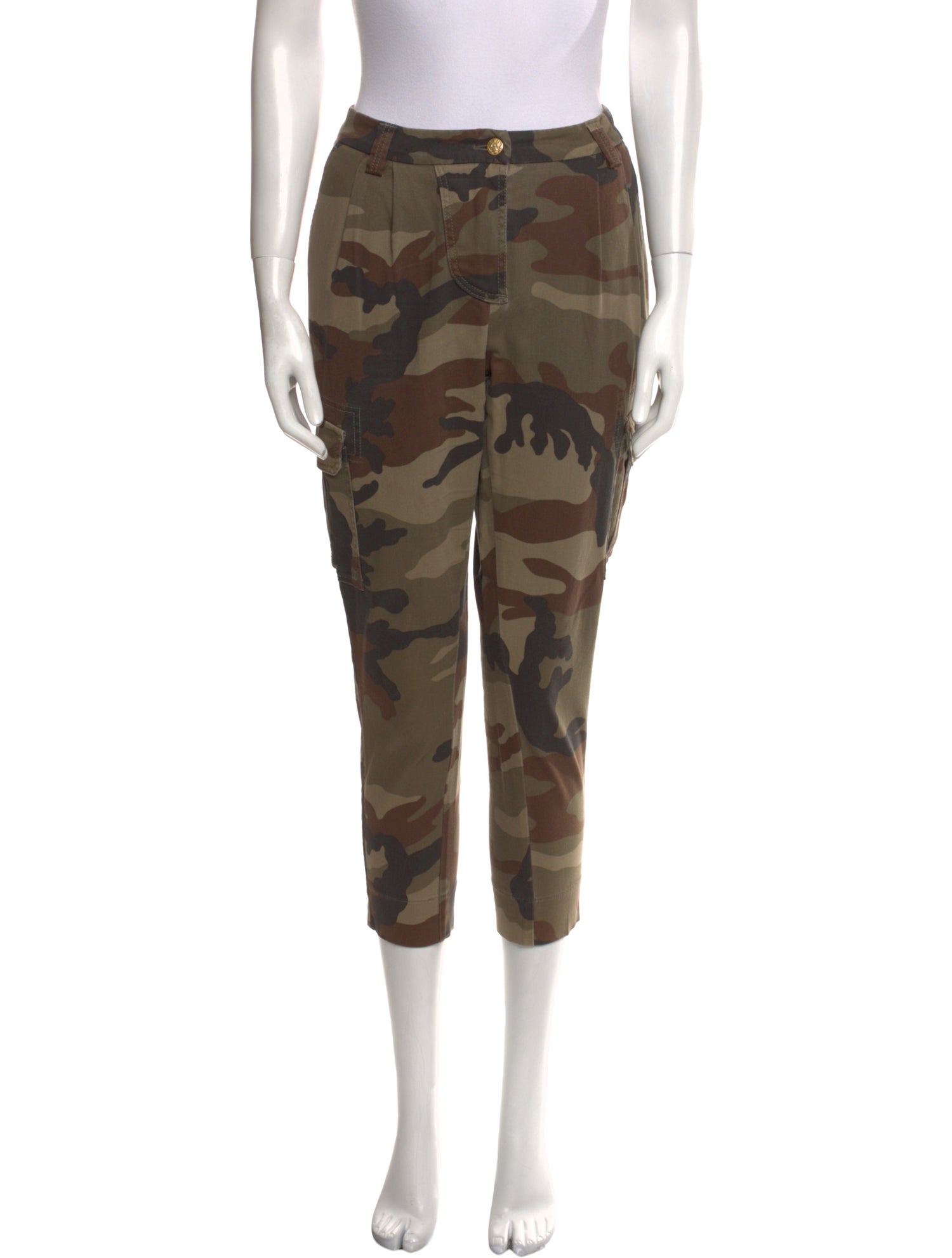 History Repeats Camouflage Print Skinny Leg Pants