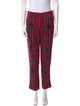 History Repeats Plaid Print Straight Leg Pants