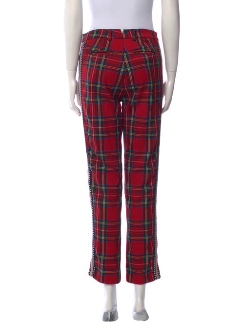 History Repeats Plaid Print Straight Leg Pants