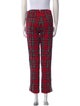 History Repeats Plaid Print Straight Leg Pants