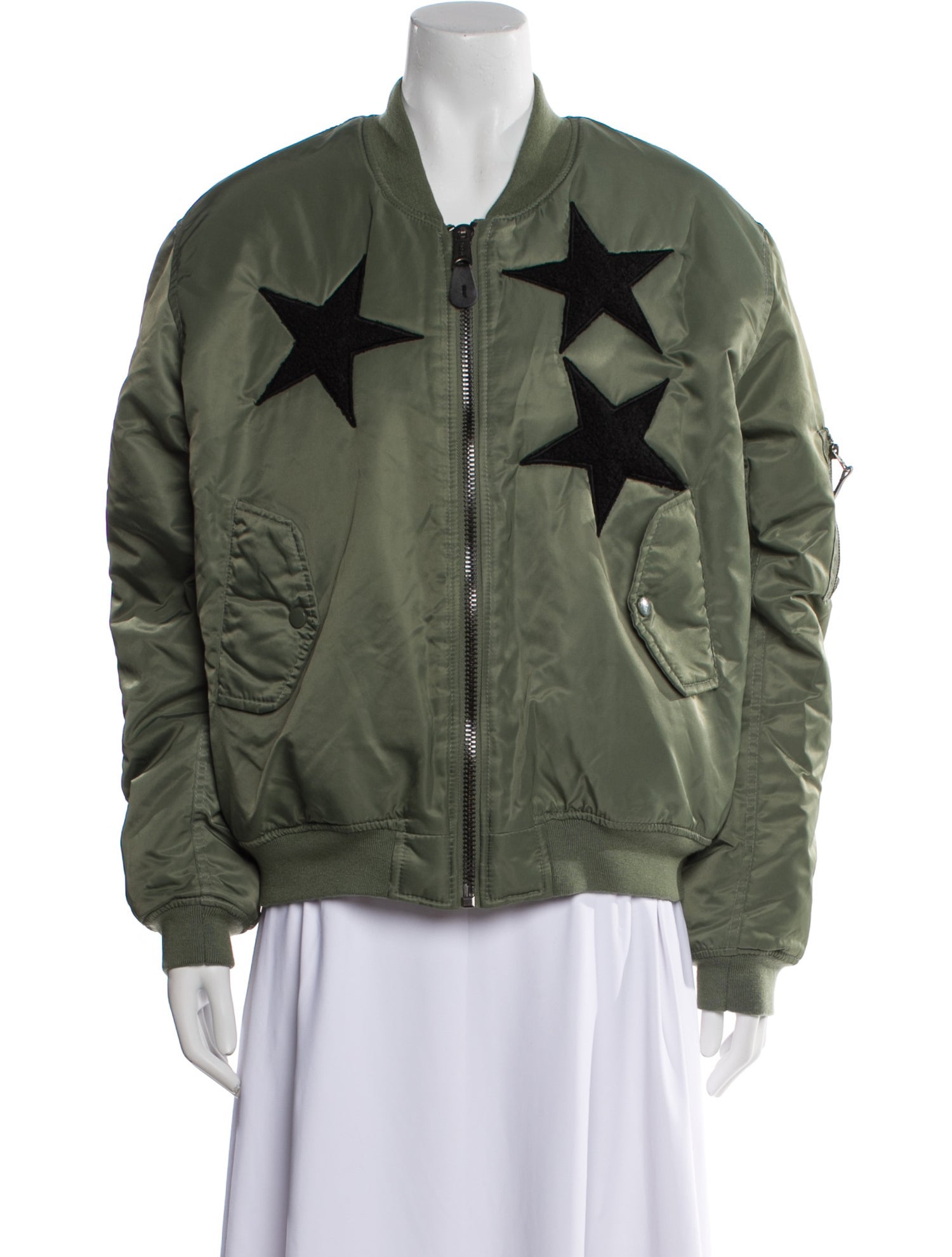 History Repeats Nylon Bomber Jacket w/ Tags