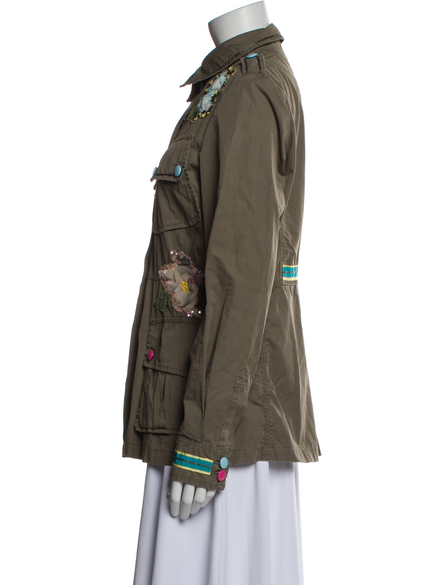 History Repeats Printed Utility Jacket
