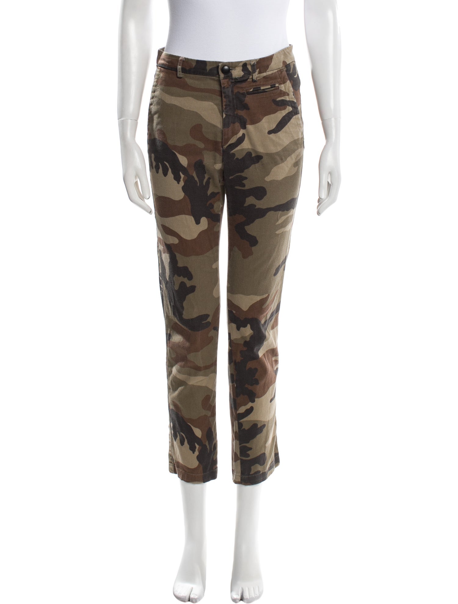 History Repeats Camouflage Print Straight Leg Pants