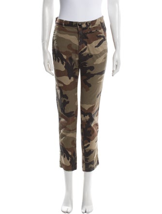 History Repeats Camouflage Print Straight Leg Pants