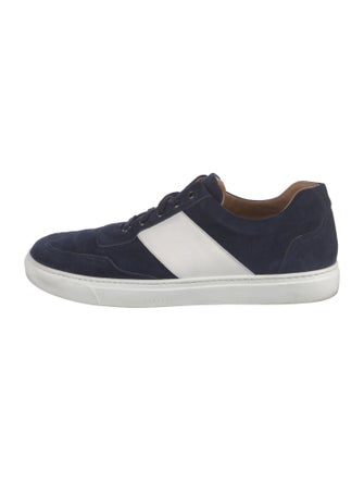 Harrys of London Suede Colorblock Pattern Sneakers
