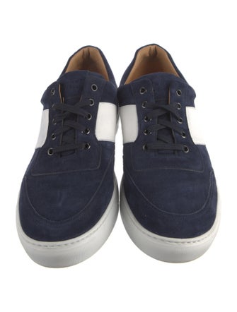 Harrys of London Suede Colorblock Pattern Sneakers