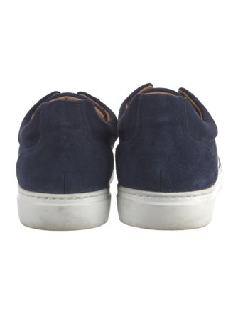 Harrys of London Suede Colorblock Pattern Sneakers