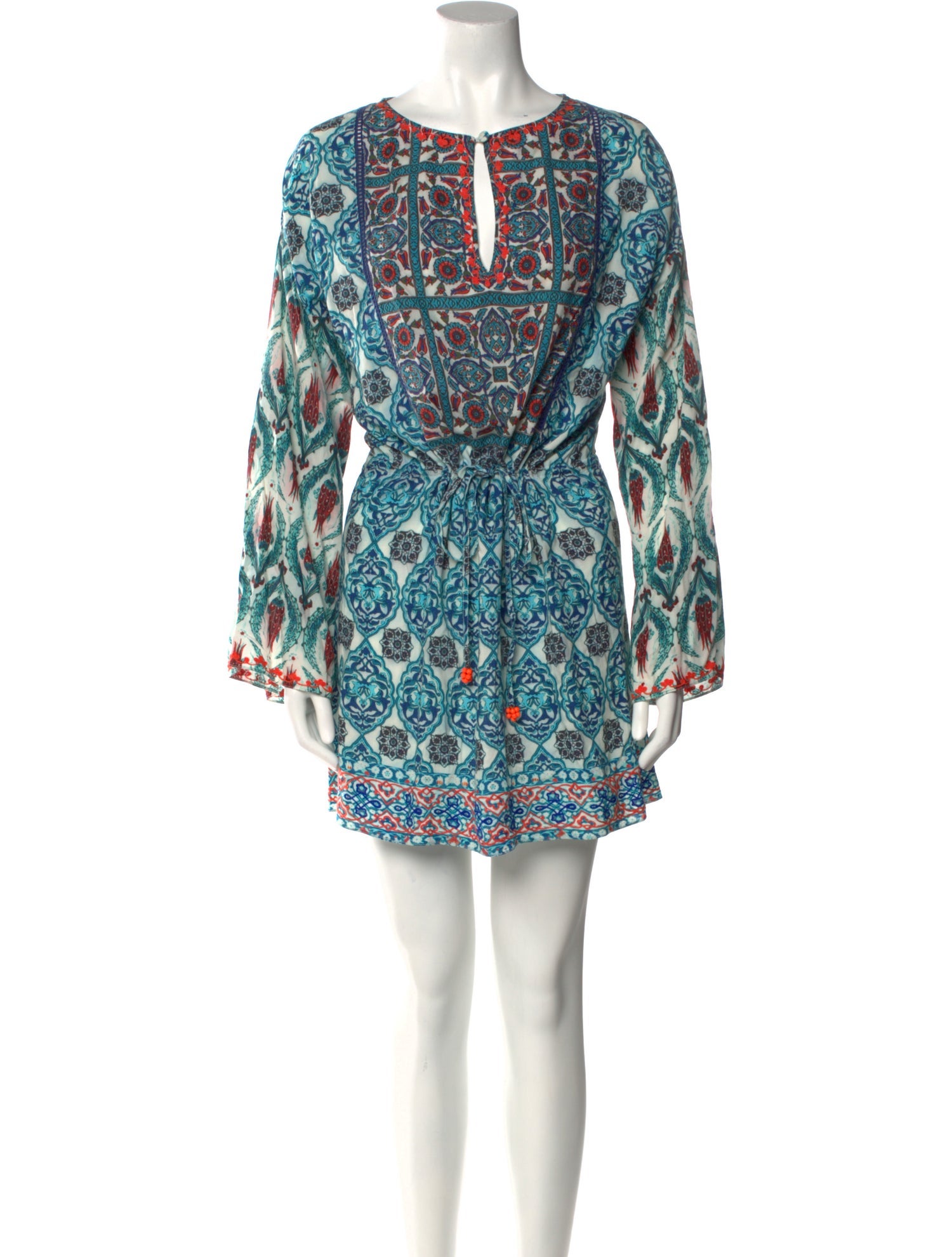 Hemanta & Nandita Printed Mini Dress