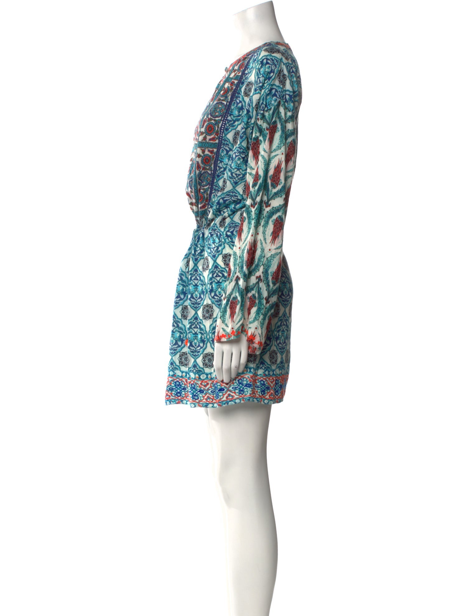 Hemanta & Nandita Printed Mini Dress