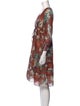 Hemanta & Nandita Floral Print Knee-Length Dress