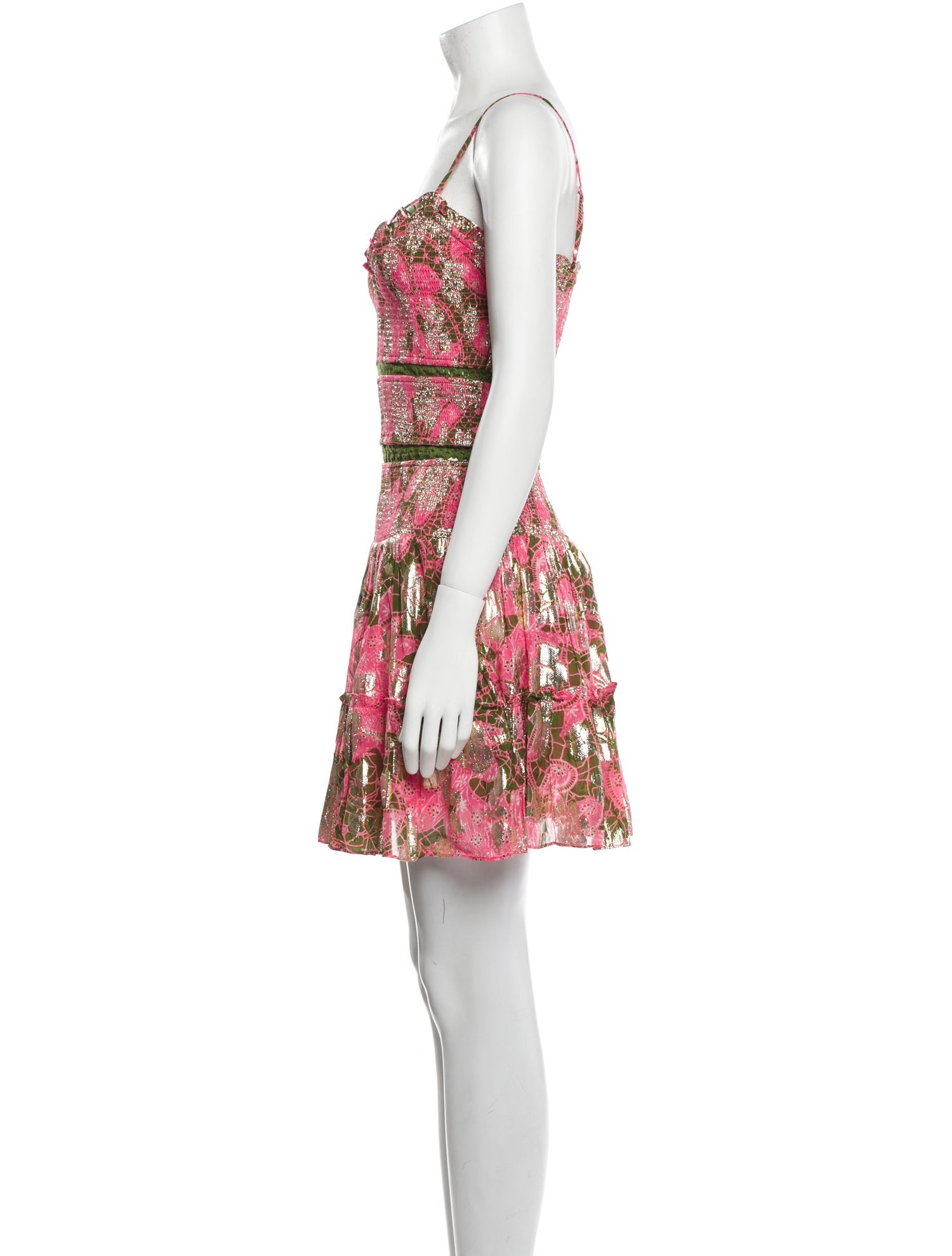Hemanta & Nandita Floral Print Mini Dress w/ Tags