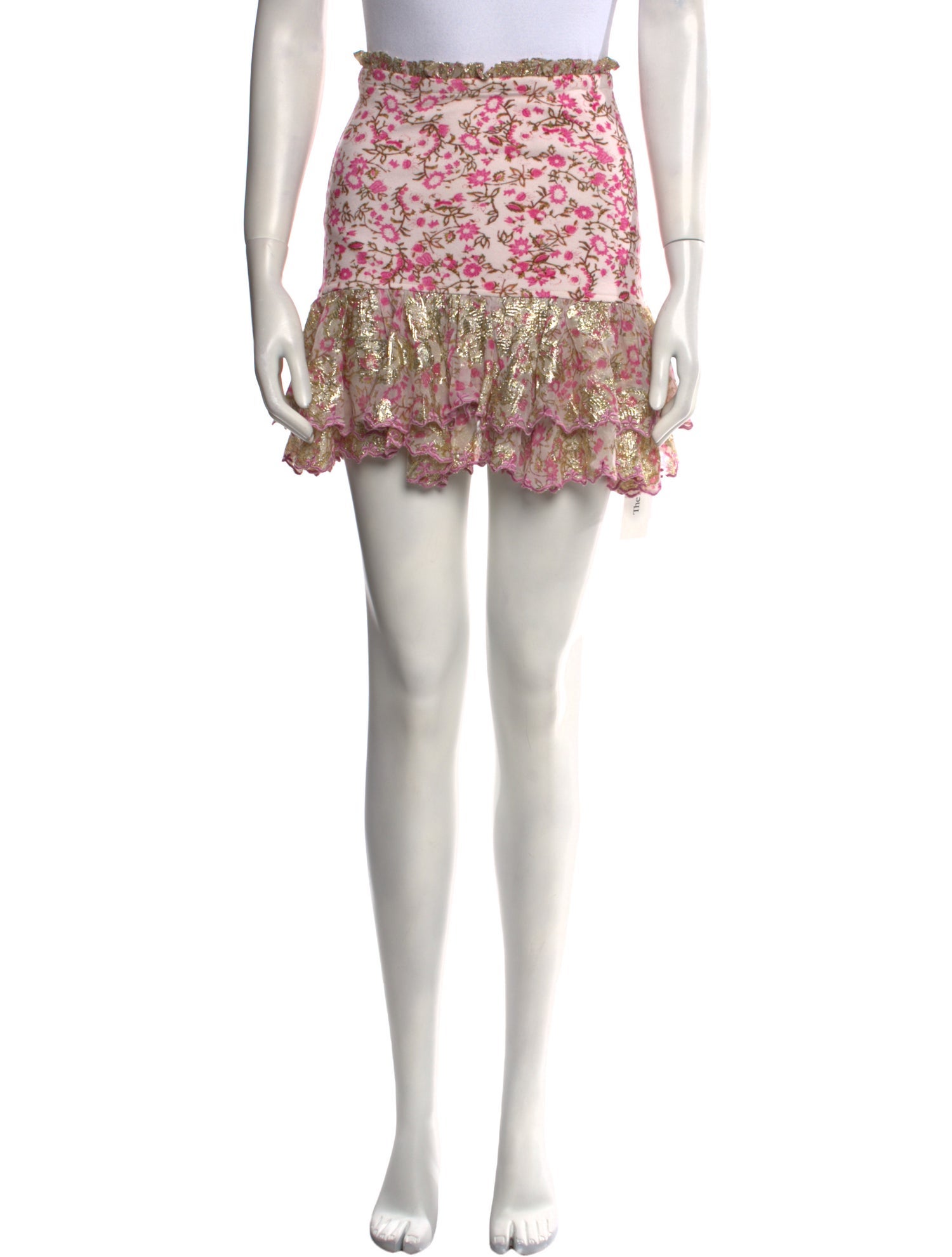 Hemanta & Nandita Floral Print Knee-Length Skirt