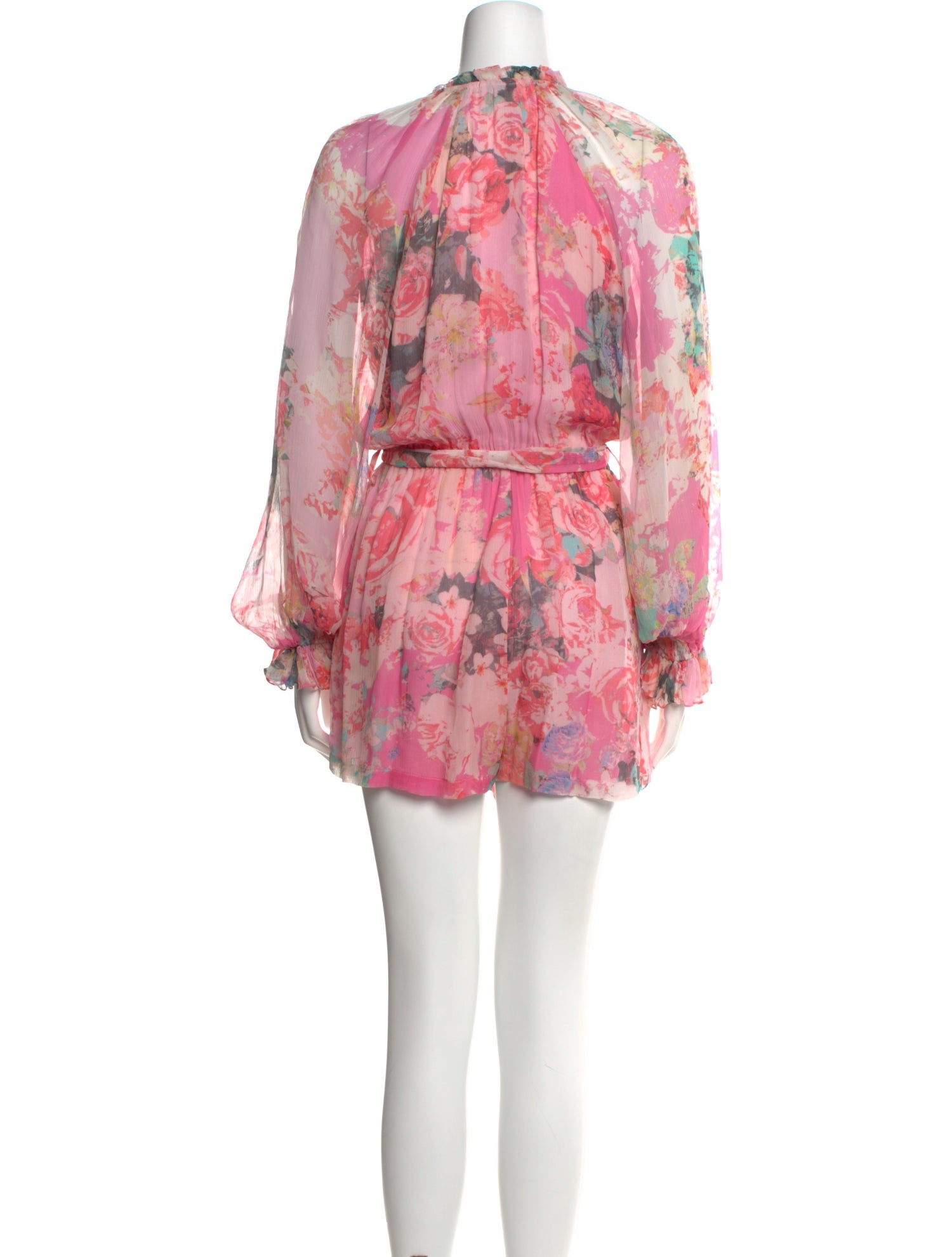 Hemanta & Nandita Floral Print Mock Neck Romper