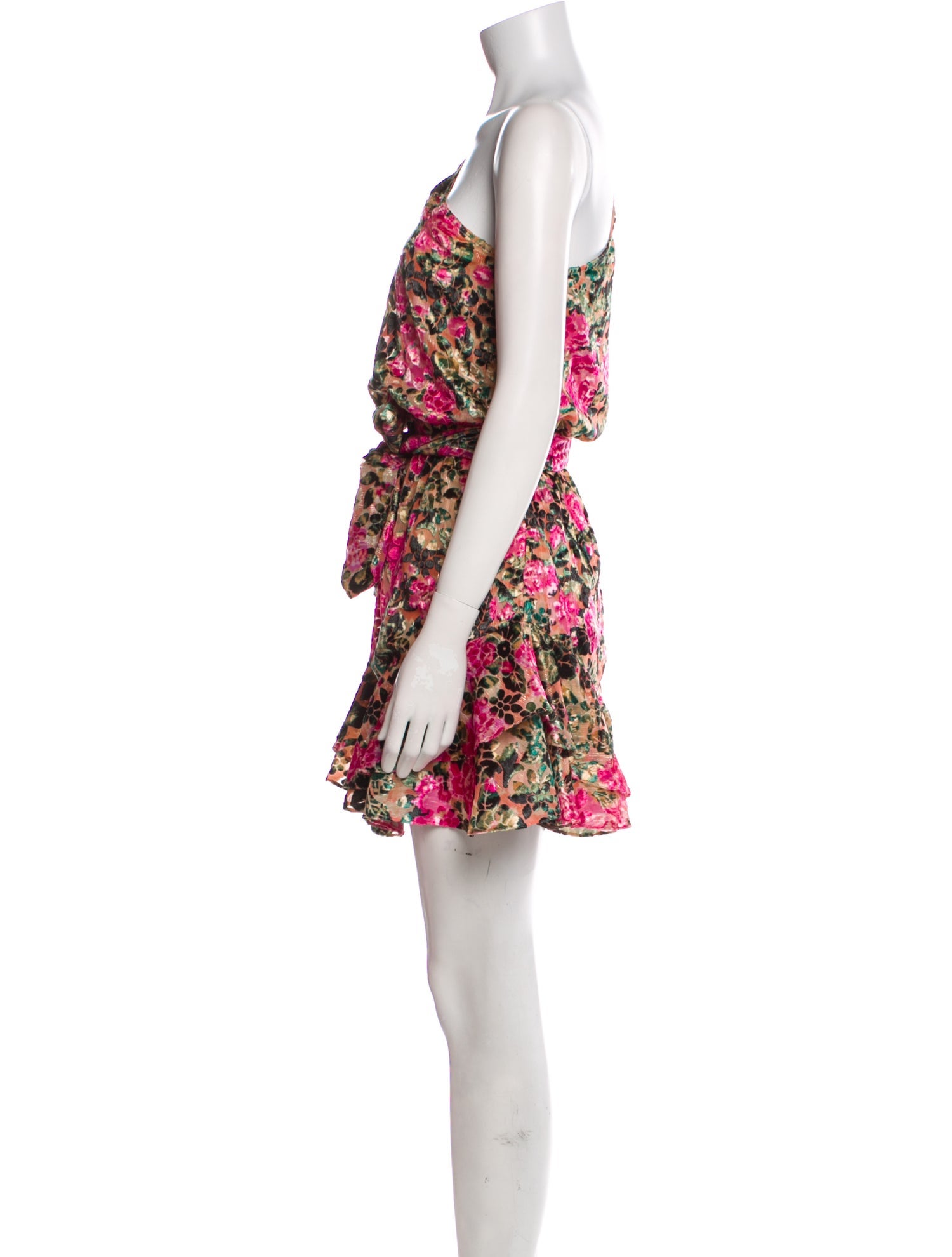 Hemanta & Nandita Floral Print Mini Dress
