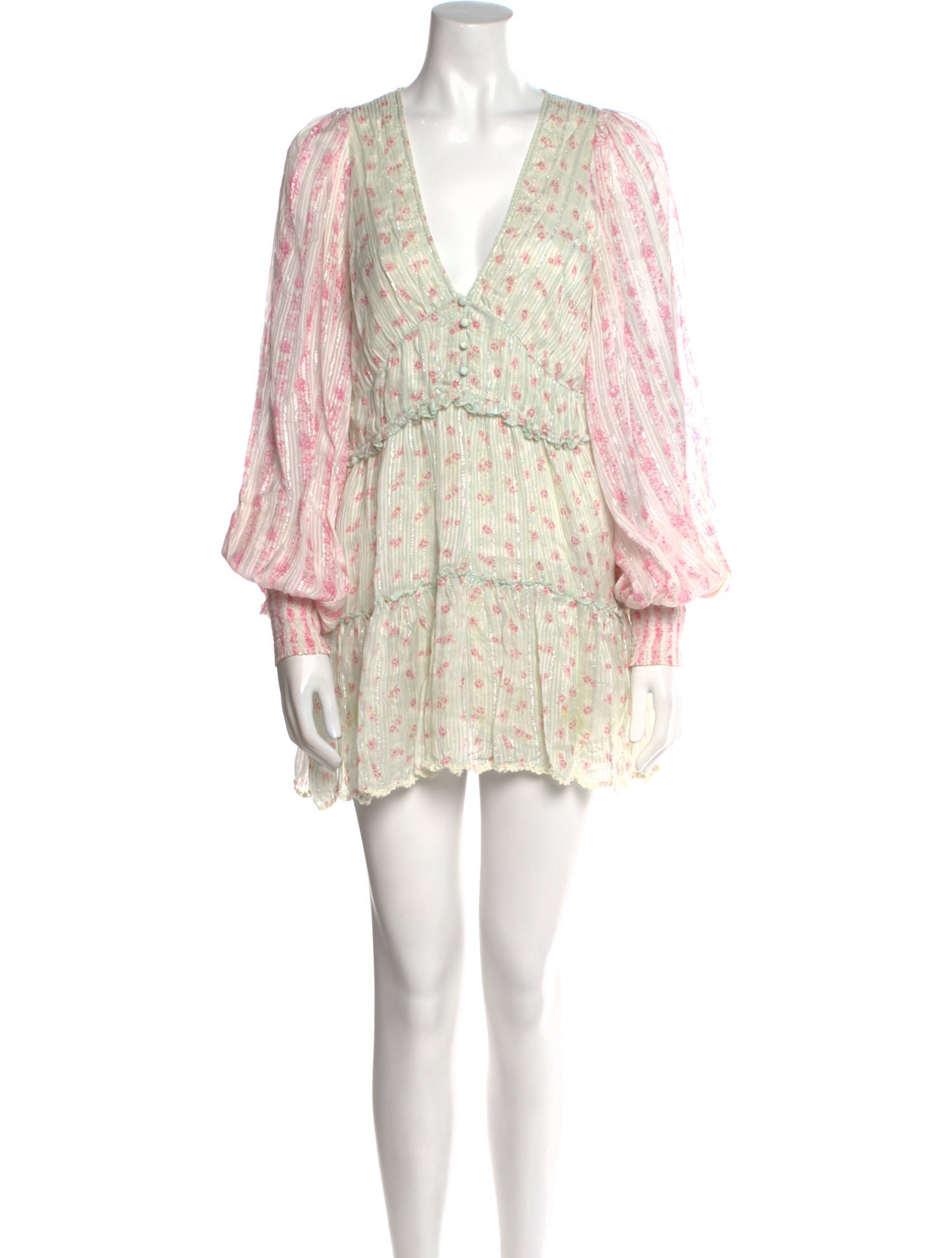 Hemanta & Nandita Printed Mini Dress