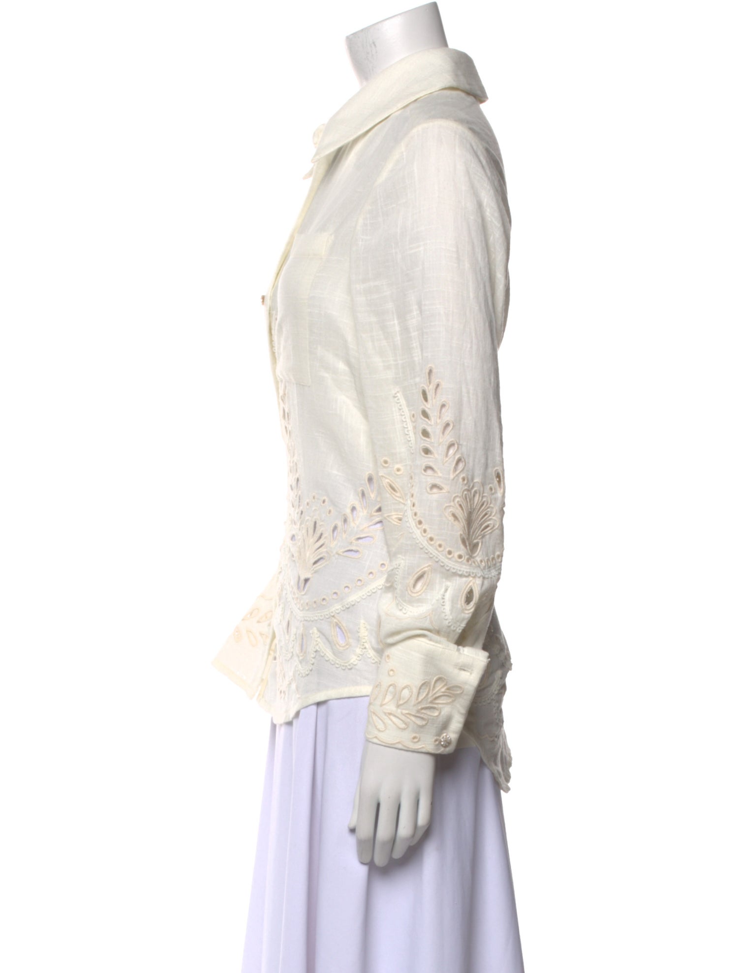 Hemanta & Nandita Long Sleeve Button-Up Top
