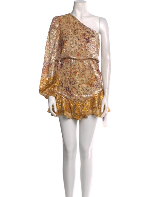 Hemanta & Nandita Floral Print Mini Dress