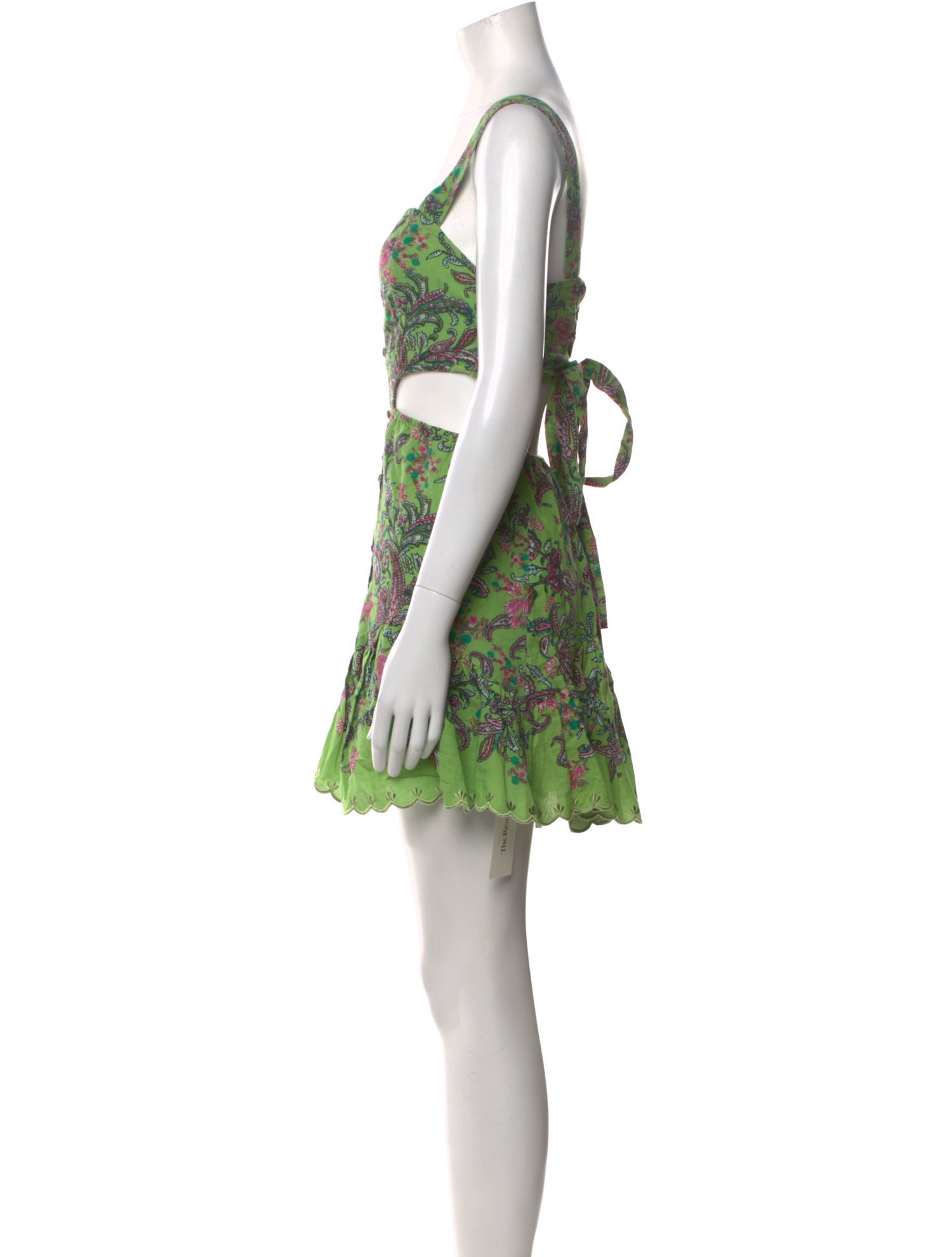 Hemanta & Nandita Floral Print Mini Dress