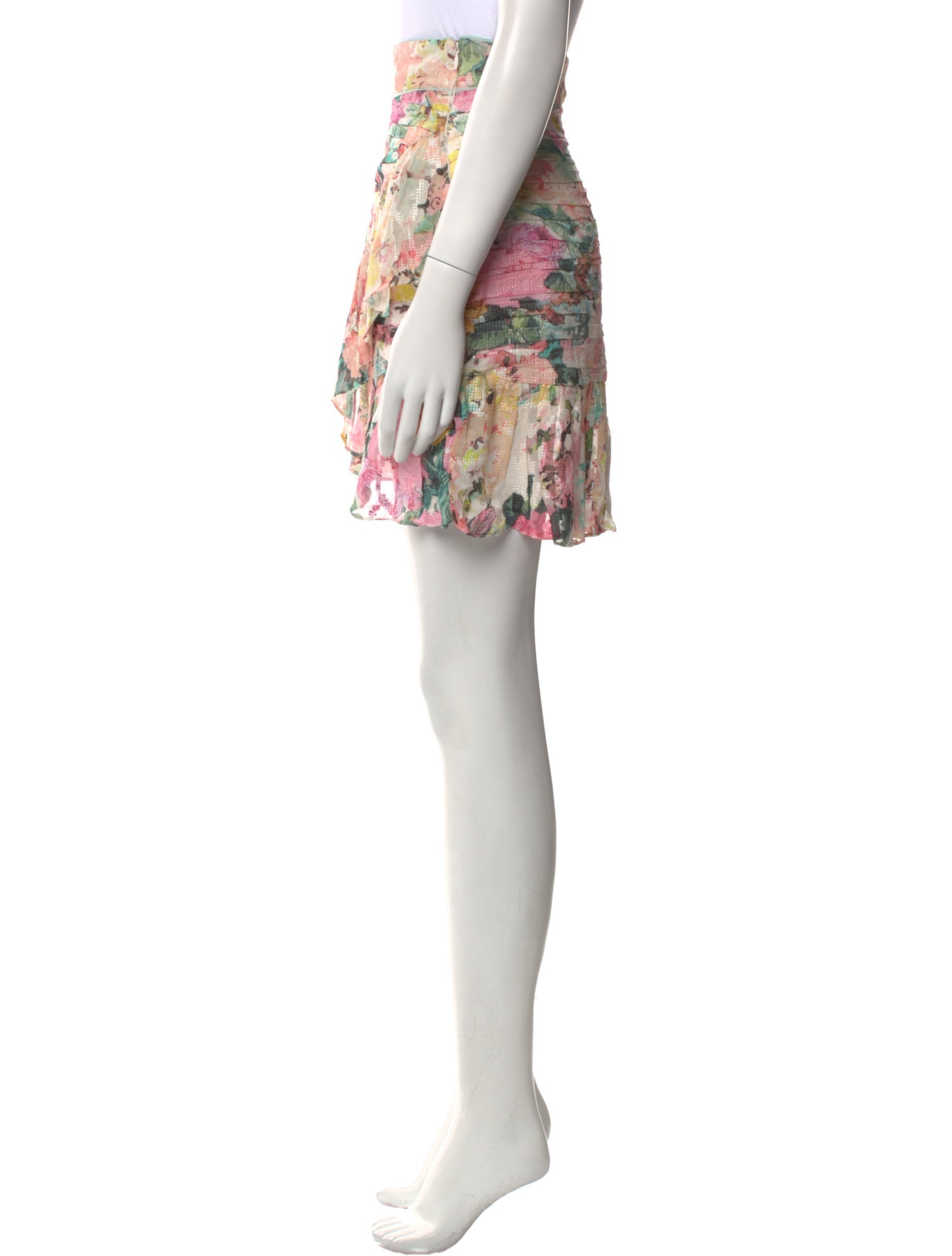 Hemanta & Nandita Floral Print Mini Skirt