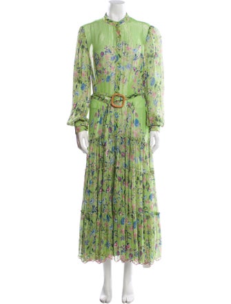 Hemanta & Nandita Floral Print Long Dress