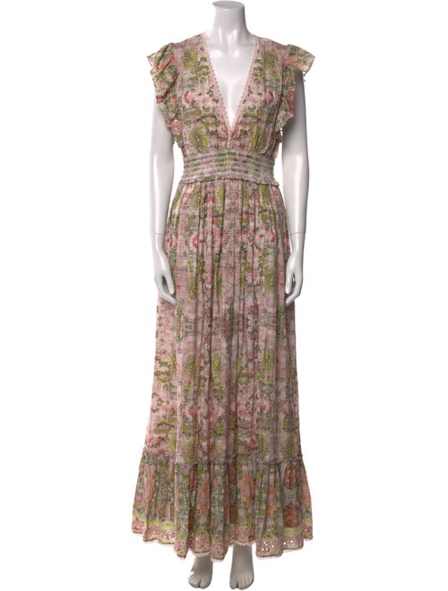 Hemanta & Nandita Floral Print Long Dress