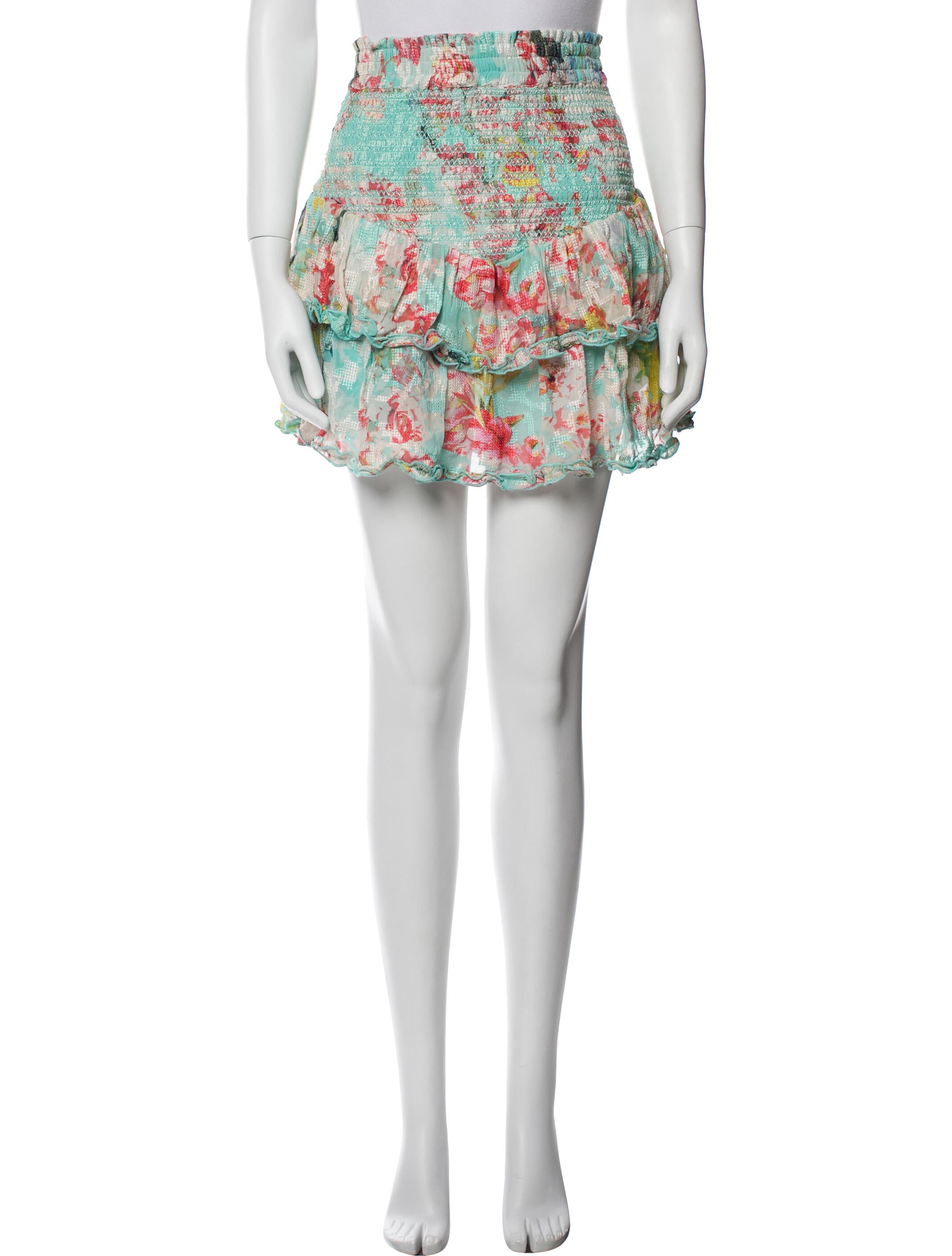 Hemanta & Nandita Floral Print Mini Skirt