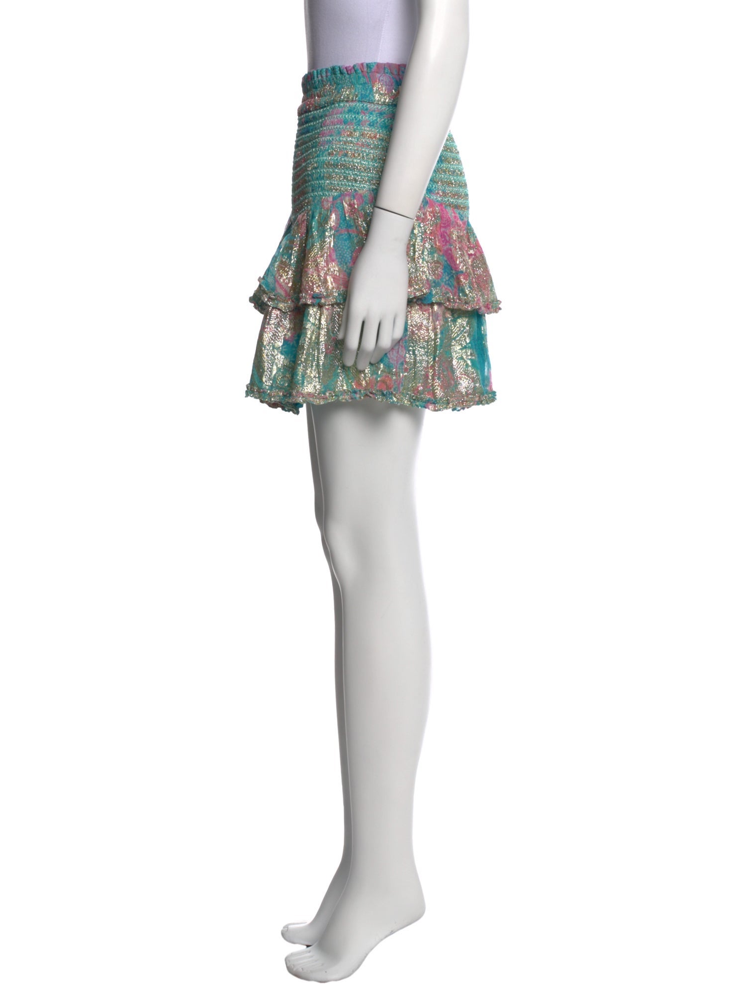 Hemanta & Nandita Printed Mini Skirt