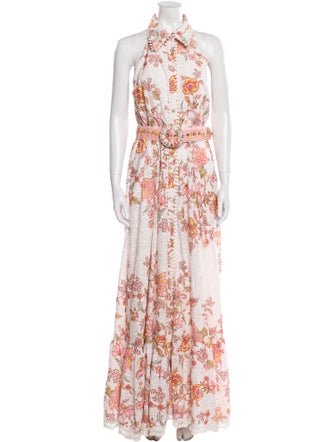 Hemanta & Nandita Floral Print Long Dress