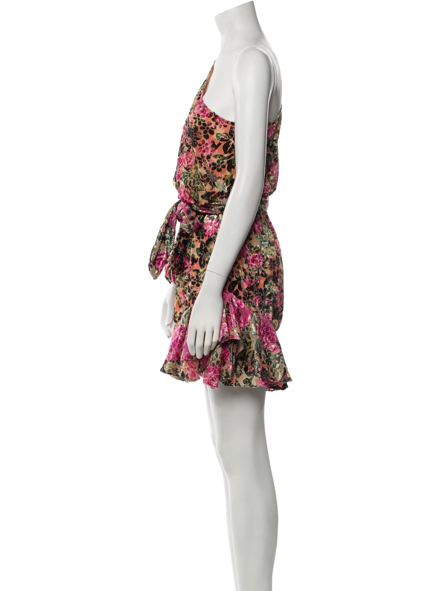 Hemanta & Nandita Floral Print Mini Dress
