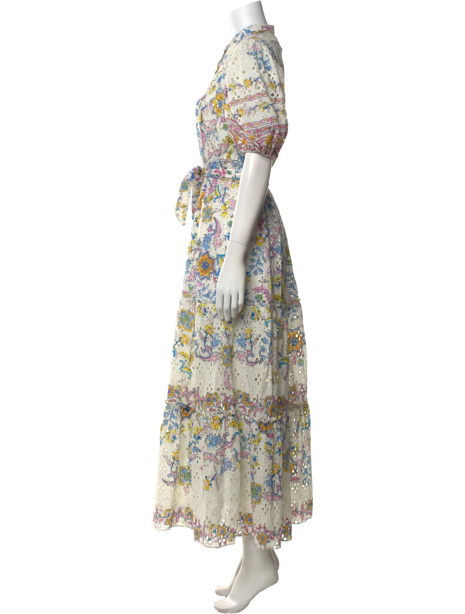 Hemanta & Nandita Floral Print Long Dress w/ Tags