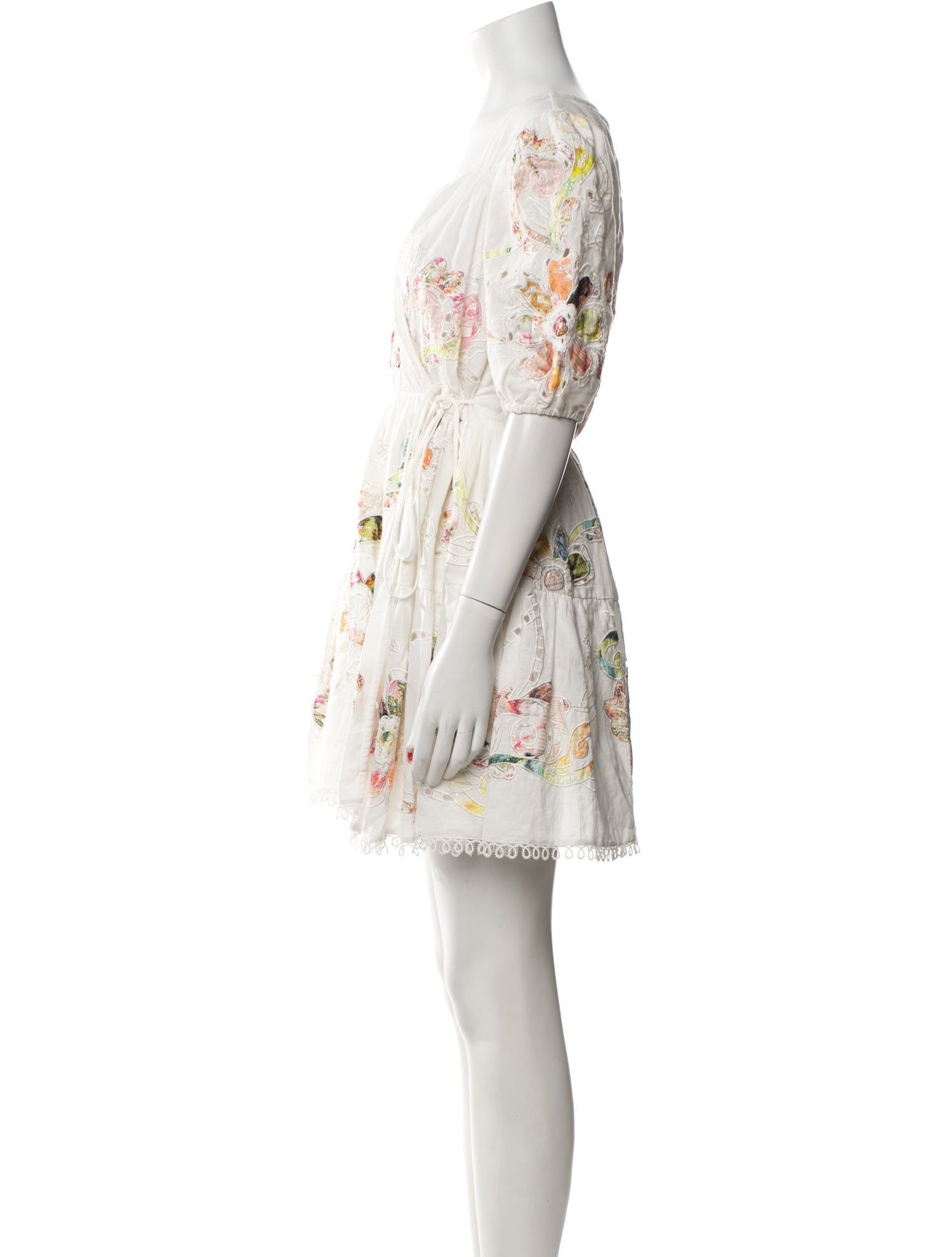 Hemanta & Nandita Floral Print Mini Dress w/ Tags