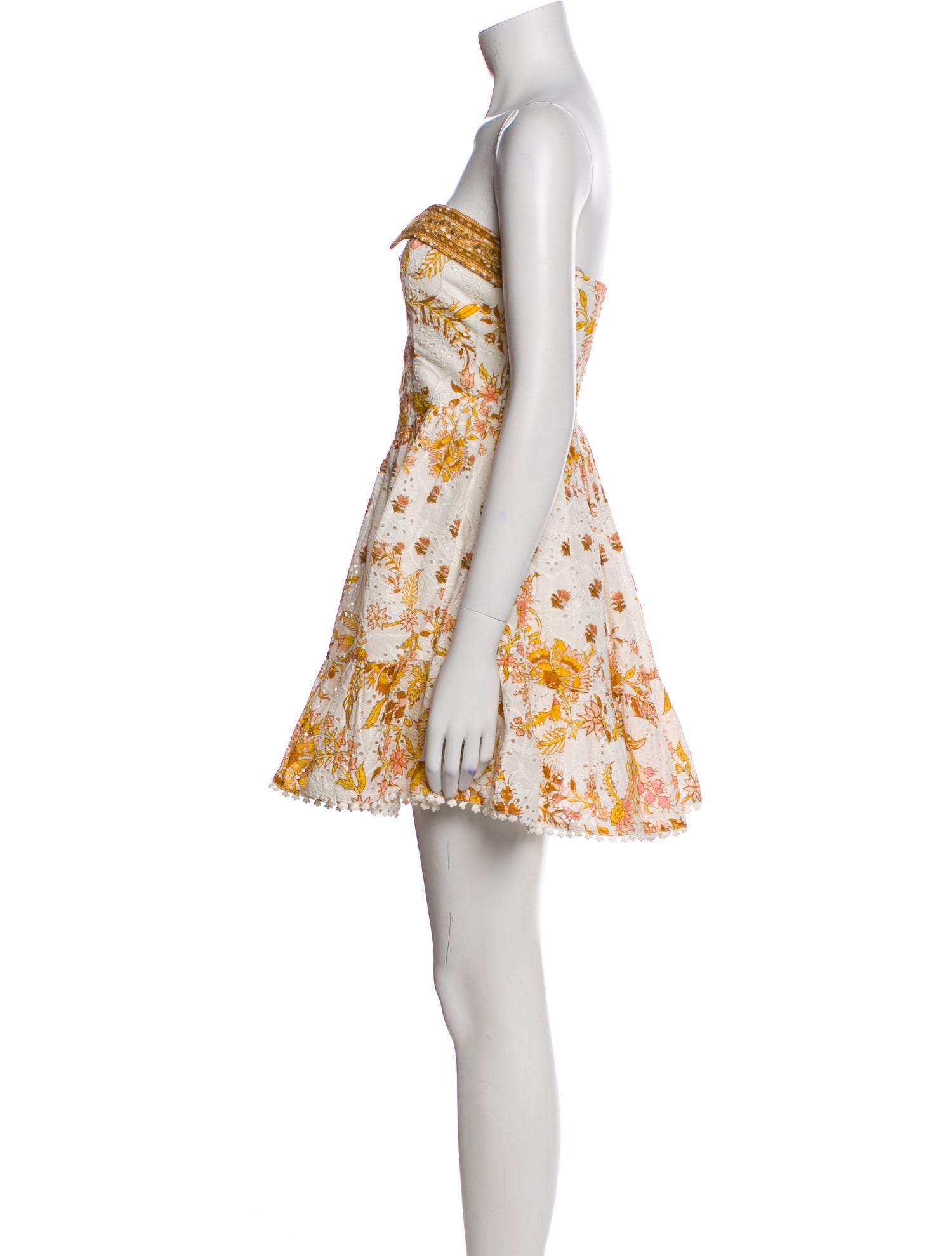 Hemanta & Nandita Floral Print Mini Dress