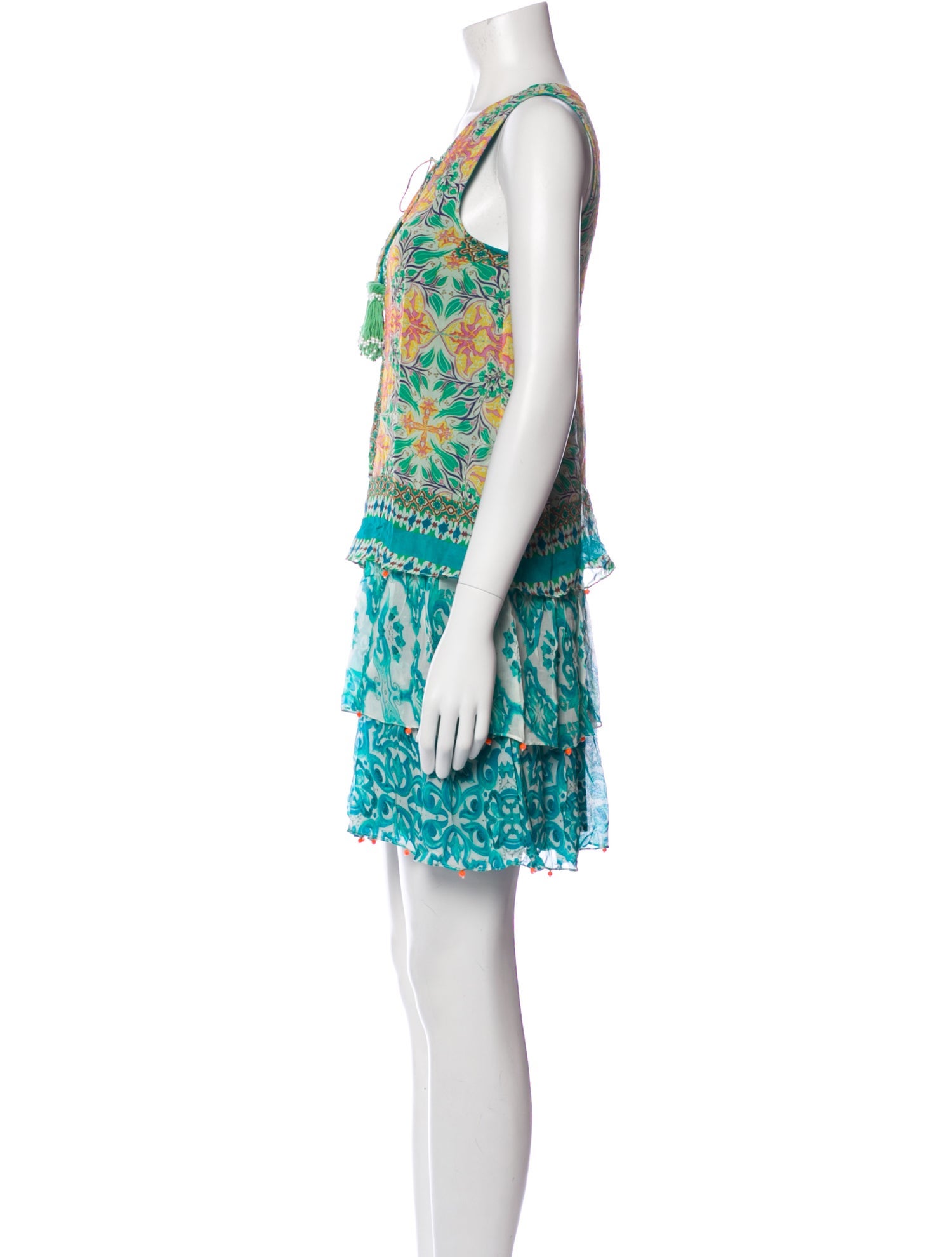 Hemanta & Nandita Silk Mini Dress