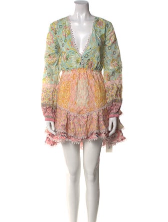 Hemanta & Nandita Paisley Print Mini Dress