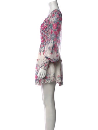 Hemanta & Nandita Printed Mini Dress