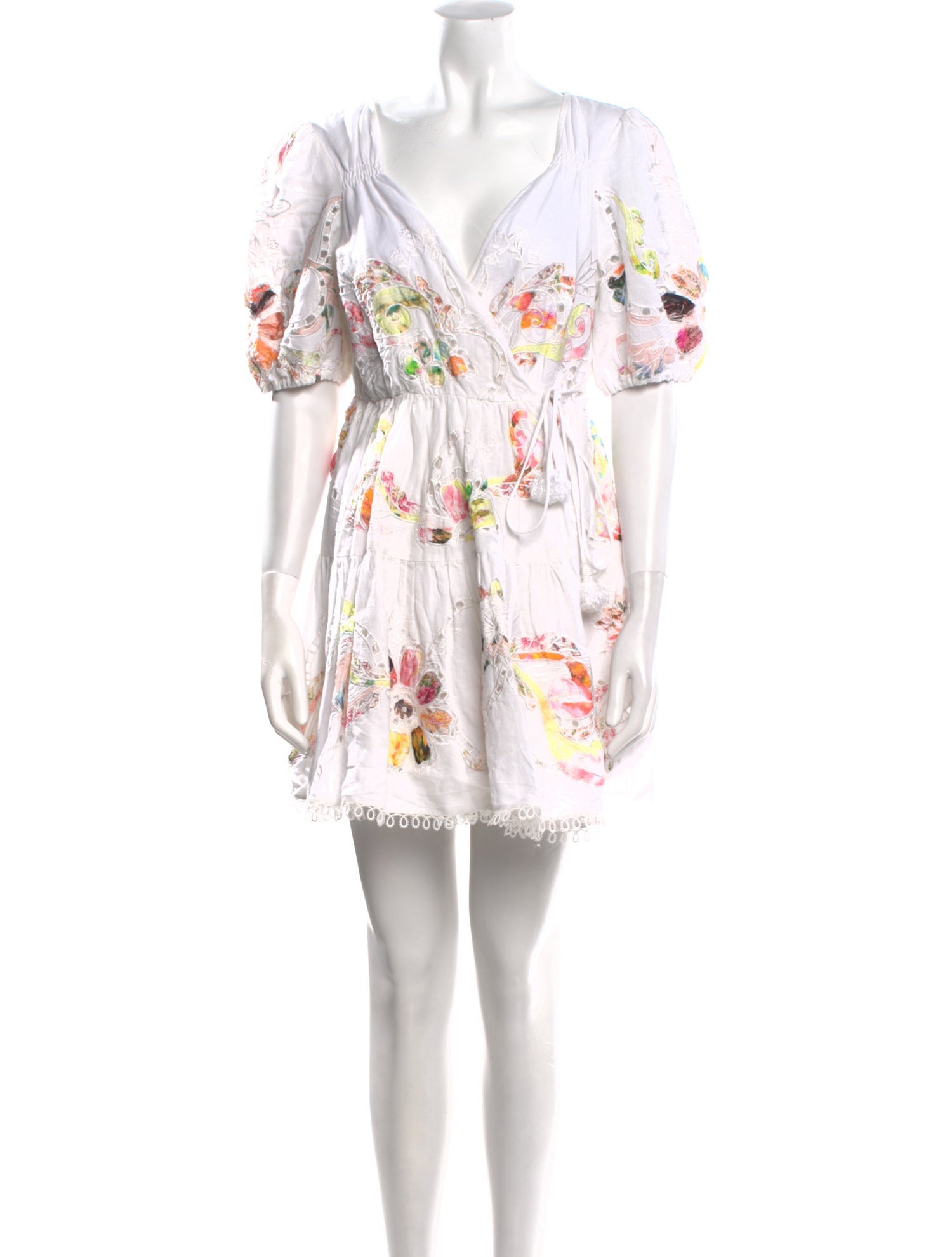 Hemanta & Nandita Floral Print Mini Dress