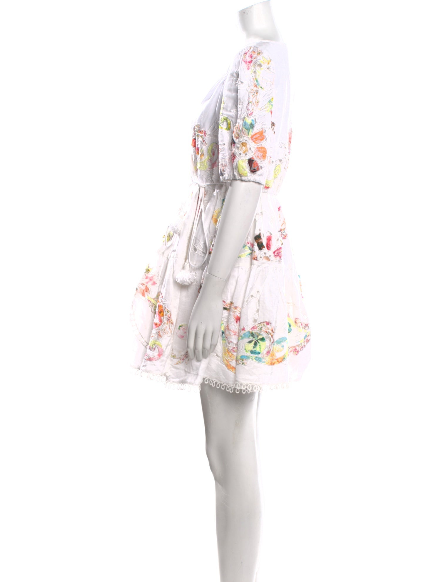 Hemanta & Nandita Floral Print Mini Dress