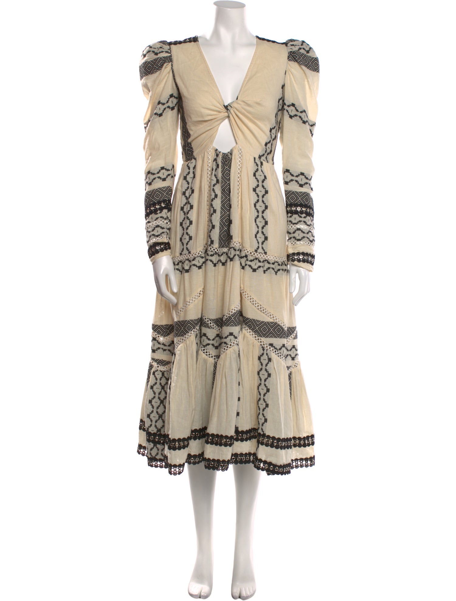 Hemanta & Nandita Printed Midi Length Dress