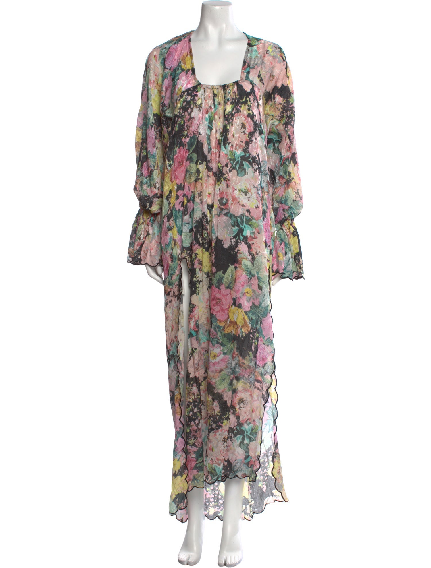 Hemanta & Nandita Floral Print Long Dress w/ Tags